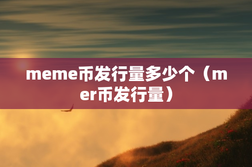 meme币发行量多少个（mer币发行量）