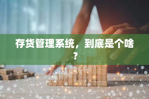 存货管理系统，到底是个啥？