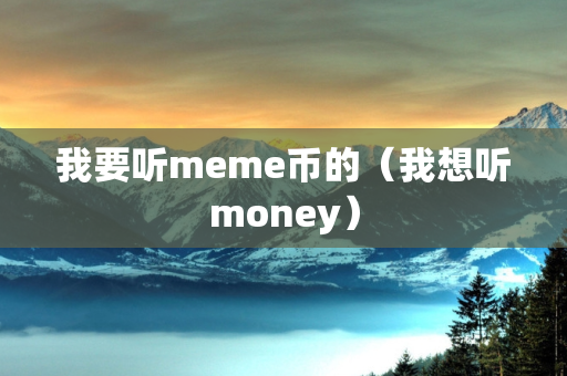 我要听meme币的（我想听money）