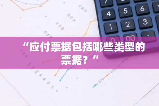 “应付票据包括哪些类型的票据？”