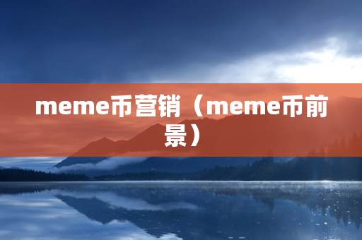 meme币营销（meme币前景）