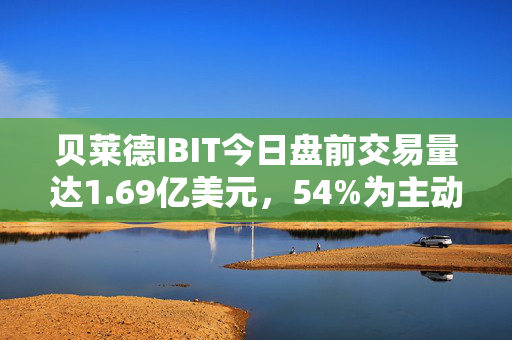 贝莱德IBIT今日盘前交易量达1.69亿美元，54%为主动买单