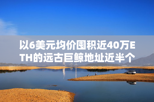 以6美元均价囤积近40万ETH的远古巨鲸地址近半个月卖出约7.33万枚ETH