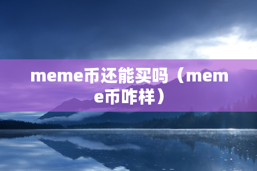 meme币还能买吗（meme币咋样）