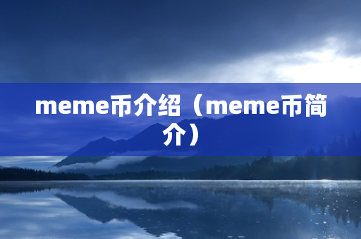 meme币介绍（meme币简介）