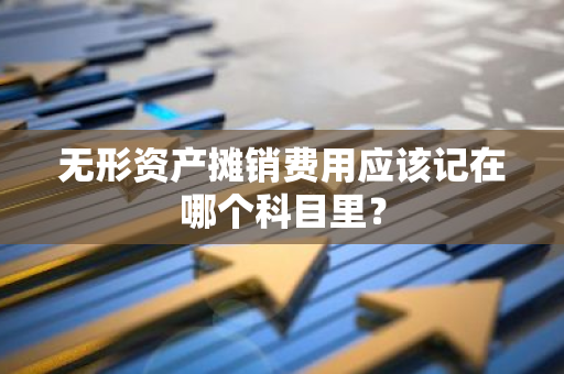 无形资产摊销费用应该记在哪个科目里？