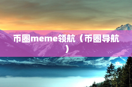 币圈meme领航（币圈导航）