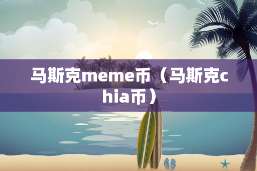 马斯克meme币（马斯克chia币）