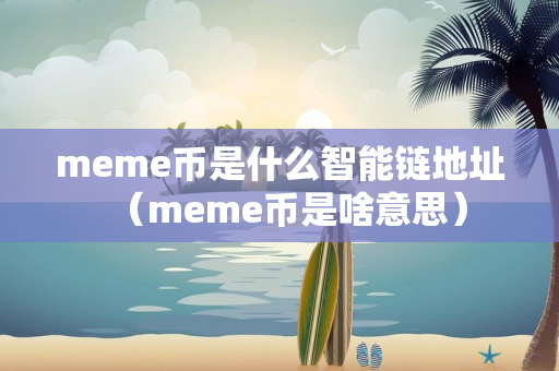 meme币是什么智能链地址（meme币是啥意思）