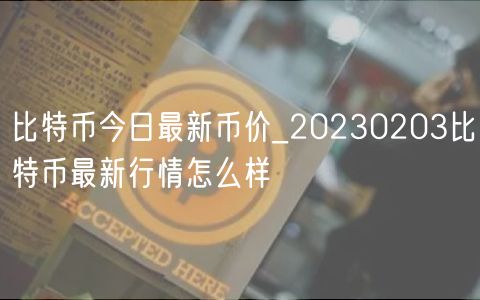 比特币今日最新币价_20230203比特币最新行情怎么样