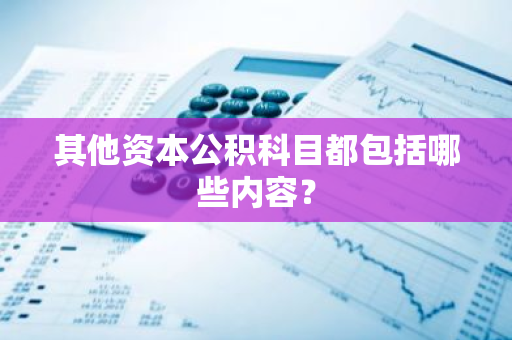 其他资本公积科目都包括哪些内容？