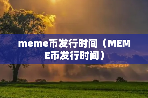 meme币发行时间（MEME币发行时间）