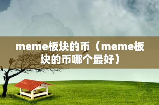 meme板块的币（meme板块的币哪个最好）