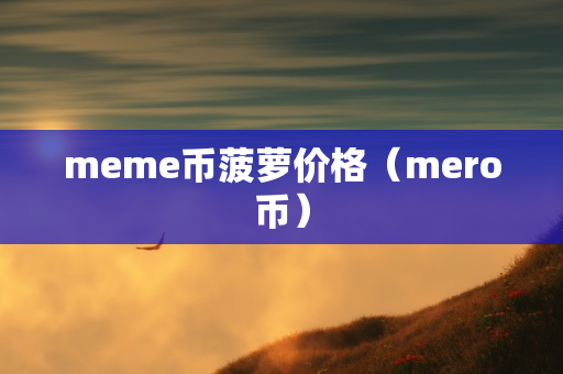 meme币菠萝价格（mero币）