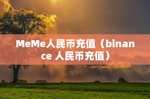 MeMe人民币充值（binance 人民币充值）