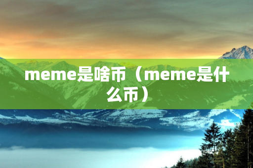 meme是啥币（meme是什么币）