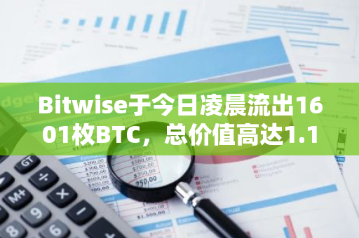 Bitwise于今日凌晨流出1601枚BTC，总价值高达1.11亿美元：加密货币市场迎来重大变动