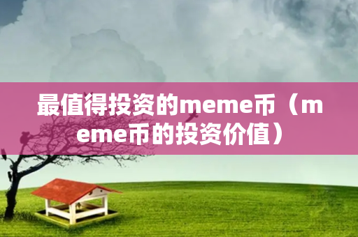 最值得投资的meme币（meme币的投资价值）