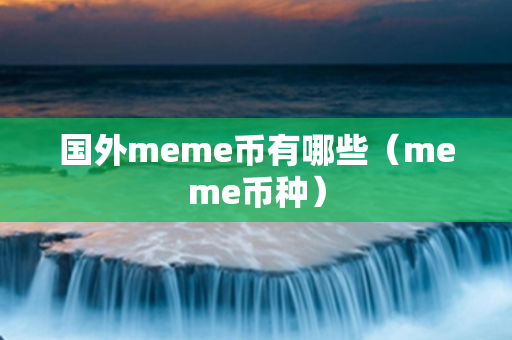 国外meme币有哪些（meme币种）