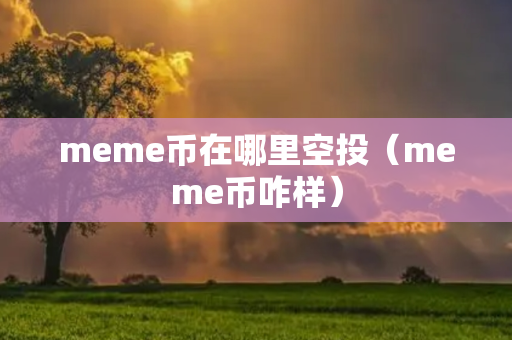 meme币在哪里空投（meme币咋样）