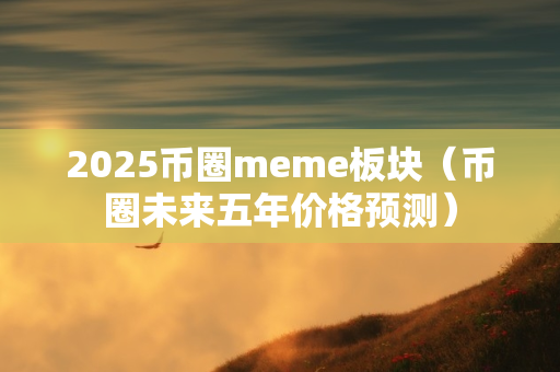 2025币圈meme板块（币圈未来五年价格预测）