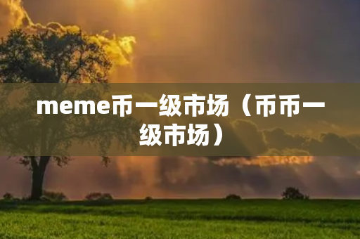 meme币一级市场（币币一级市场）