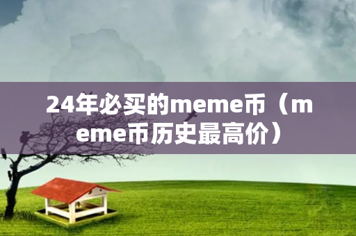 24年必买的meme币（meme币历史最高价）