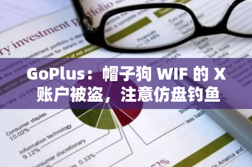 GoPlus：帽子狗 WIF 的 X 账户被盗，注意仿盘钓鱼风险