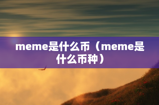 meme是什么币（meme是什么币种）