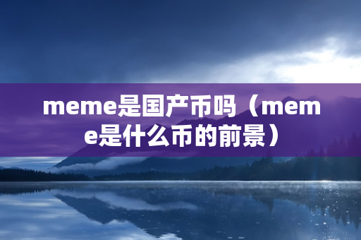 meme是国产币吗（meme是什么币的前景）