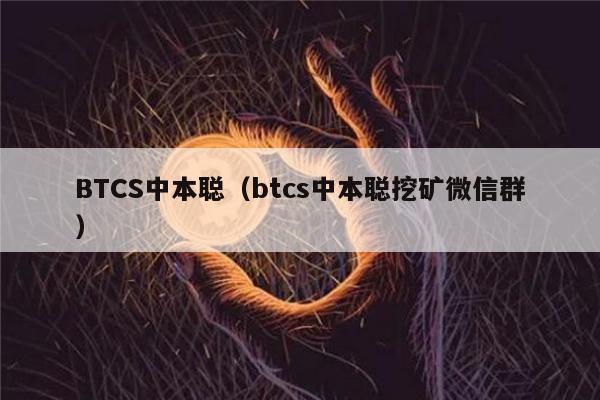 BTCS中本聪（btcs中本聪挖矿微信群）