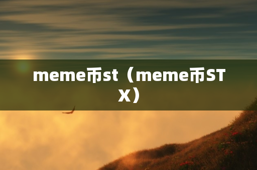 meme币st（meme币STX）