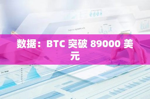 数据：BTC 突破 89000 美元