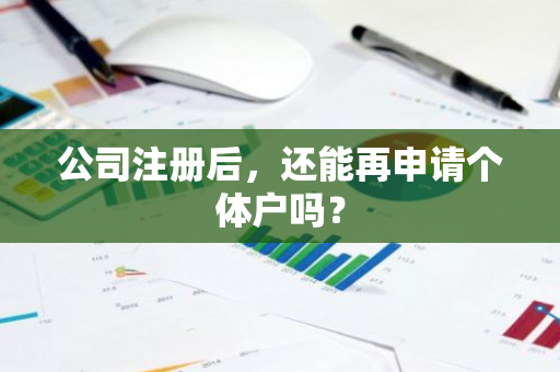 公司注册后，还能再申请个体户吗？