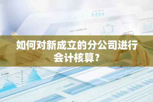 如何对新成立的分公司进行会计核算？