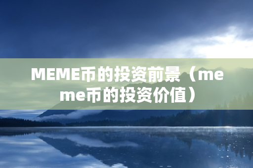 MEME币的投资前景（meme币的投资价值）