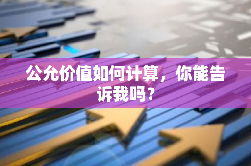 公允价值如何计算，你能告诉我吗？