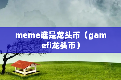 meme谁是龙头币（gamefi龙头币）