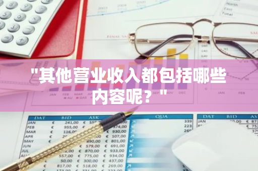 "其他营业收入都包括哪些内容呢？"