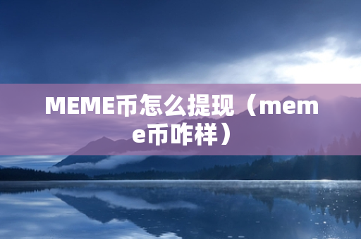 MEME币怎么提现（meme币咋样）