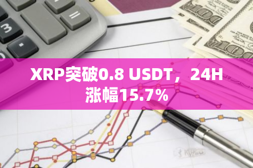 XRP突破0.8 USDT，24H涨幅15.7%