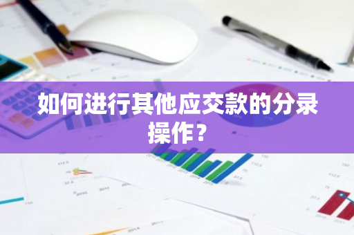 如何进行其他应交款的分录操作？