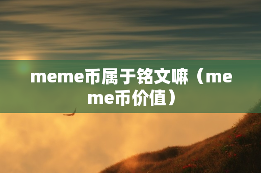 meme币属于铭文嘛（meme币价值）