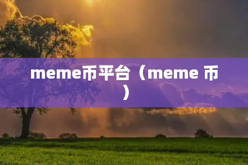 meme币平台（meme 币）