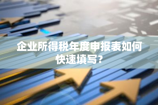 企业所得税年度申报表如何快速填写？