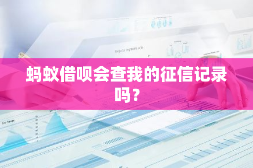 蚂蚁借呗会查我的征信记录吗？