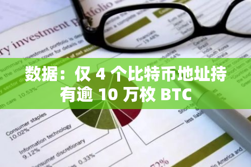 数据：仅 4 个比特币地址持有逾 10 万枚 BTC