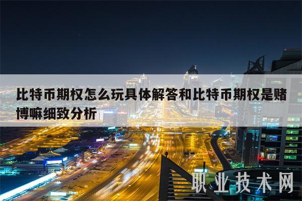 比特币期权怎么玩具体解答 细致分析