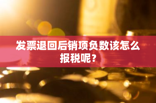 发票退回后销项负数该怎么报税呢？