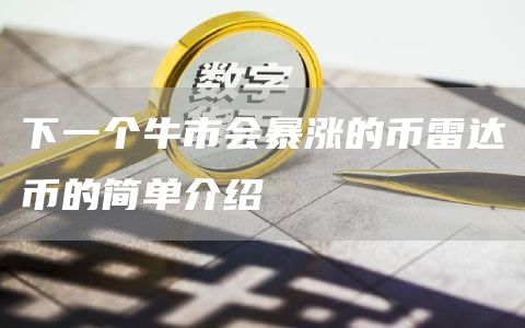 下一个牛市会暴涨的币雷达币的简单介绍